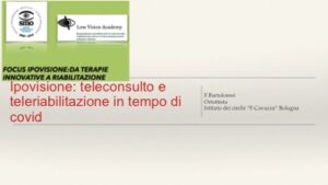 Ipovisione: teleconsulto e teleriabilitazione